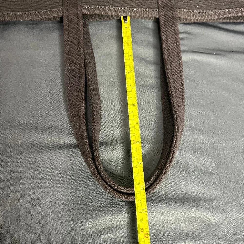 Eddie Bauer Boat Tote XL Waxed Canvas Bag Well Seasoned Outdoor Utility Garden - Picture 13 of 15
